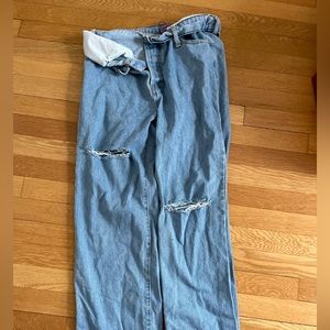 Edikted Fold Over Jeans